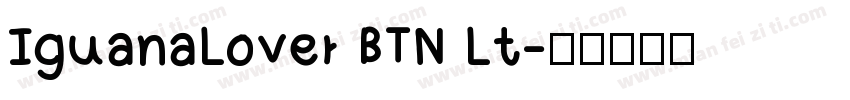 IguanaLover BTN Lt字体转换